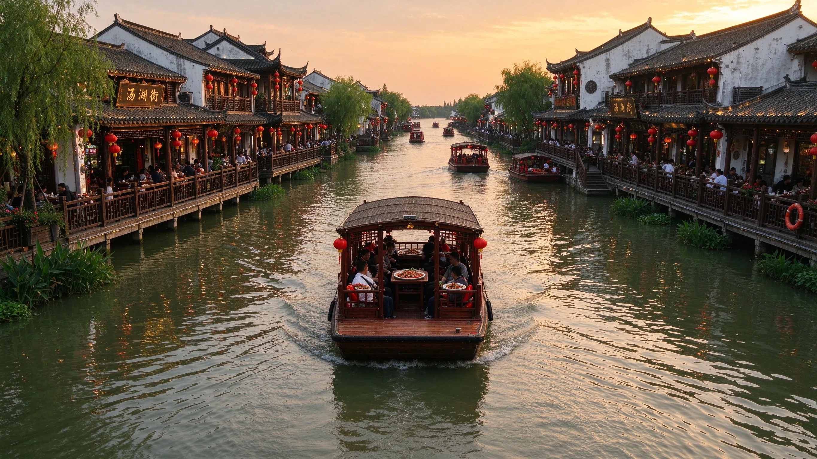 长荡湖水街深度游：0门票逛江南水上秘境，湖鲜吃到撑
